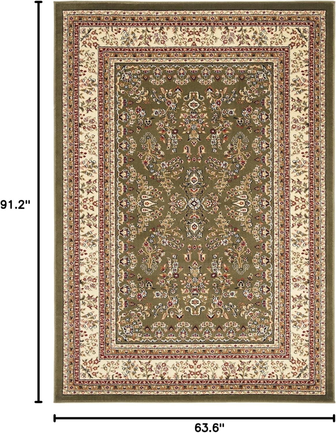 image:imageSAFAVIEH Area Rug 8x11 Lyndhurst Collection Large Ivory amp Rust Traditional Oriental Design NonShedding amp Easy to Clean Ideal for Living Room Bedroom Dining Space LNH331RSageIvory