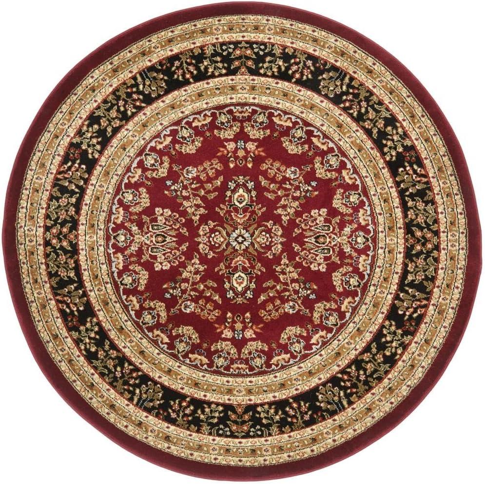 image:imageSAFAVIEH Area Rug 8x11 Lyndhurst Collection Large Ivory amp Rust Traditional Oriental Design NonShedding amp Easy to Clean Ideal for Living Room Bedroom Dining Space LNH331RRed Black