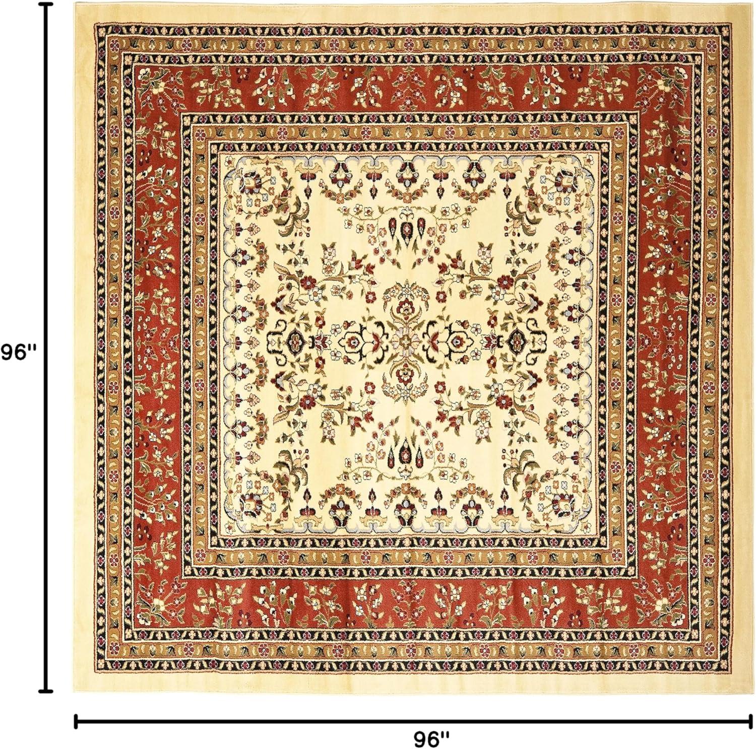 image:imageSAFAVIEH Area Rug 8x11 Lyndhurst Collection Large Ivory amp Rust Traditional Oriental Design NonShedding amp Easy to Clean Ideal for Living Room Bedroom Dining Space LNH331RIvoryRust