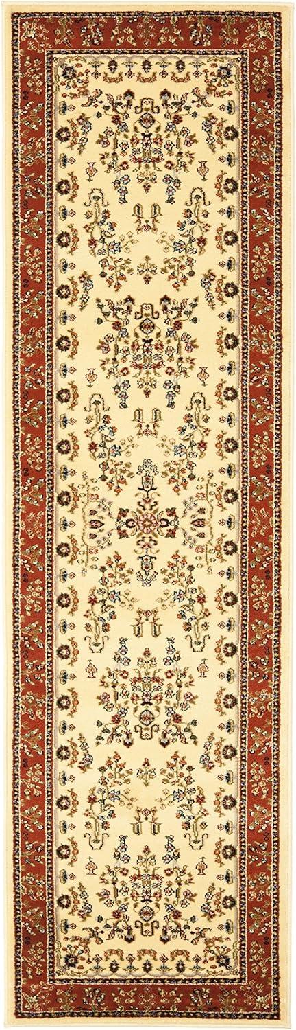 image:imageSAFAVIEH Area Rug 8x11 Lyndhurst Collection Large Ivory amp Rust Traditional Oriental Design NonShedding amp Easy to Clean Ideal for Living Room Bedroom Dining Space LNH331RIvoryRust