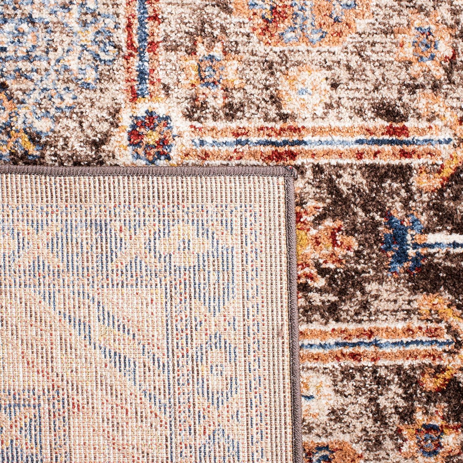 image:imageSAFAVIEH Bijar Collection Area Rug 67 x 9 Royal amp Ivory Traditional Oriental Distressed Design NonShedding amp Easy Care Ideal for High Traffic Areas in Living Room Bedroom BIJ653BBrownIvory