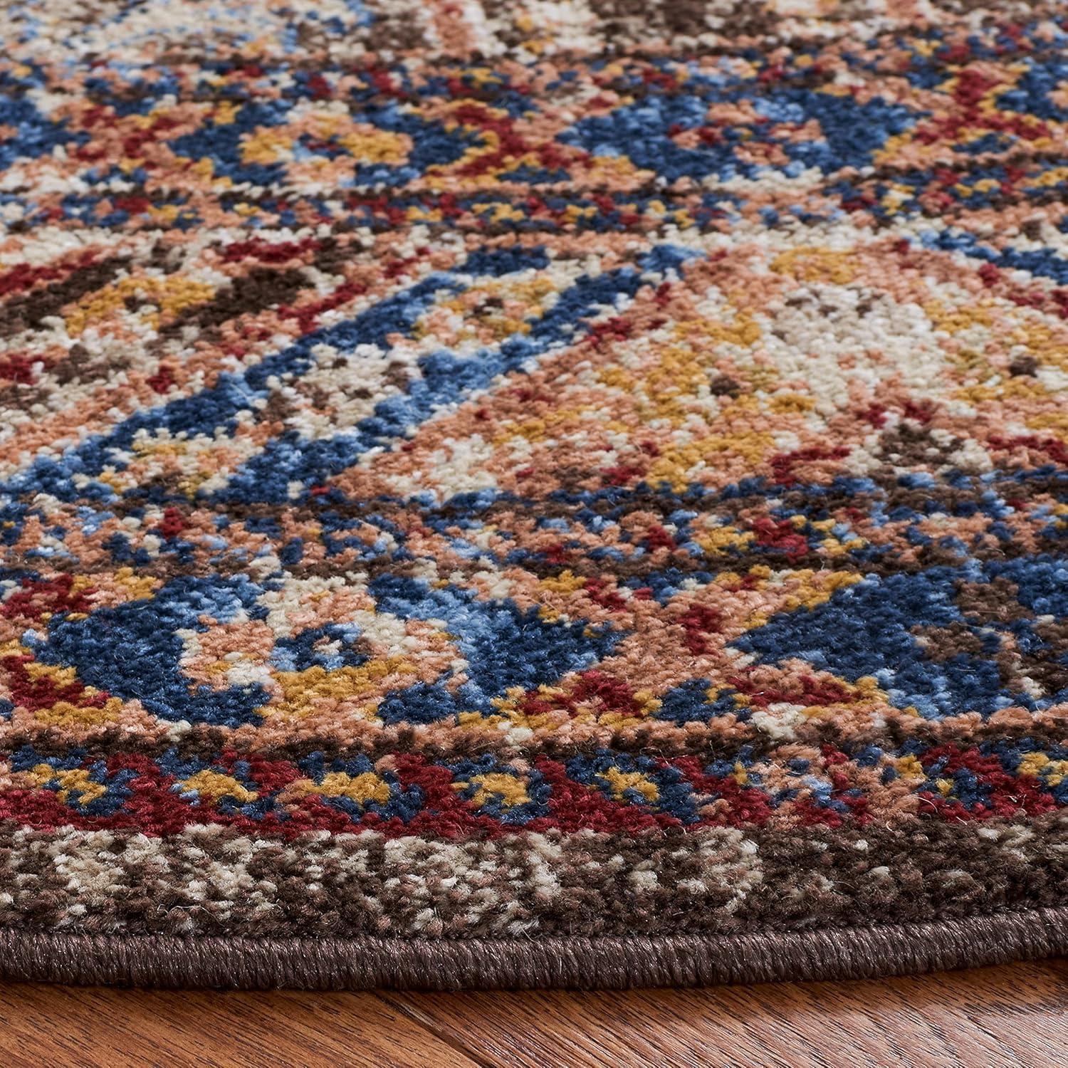 image:imageSAFAVIEH Bijar Collection Area Rug 67 x 9 Royal amp Ivory Traditional Oriental Distressed Design NonShedding amp Easy Care Ideal for High Traffic Areas in Living Room Bedroom BIJ653BBrownIvory