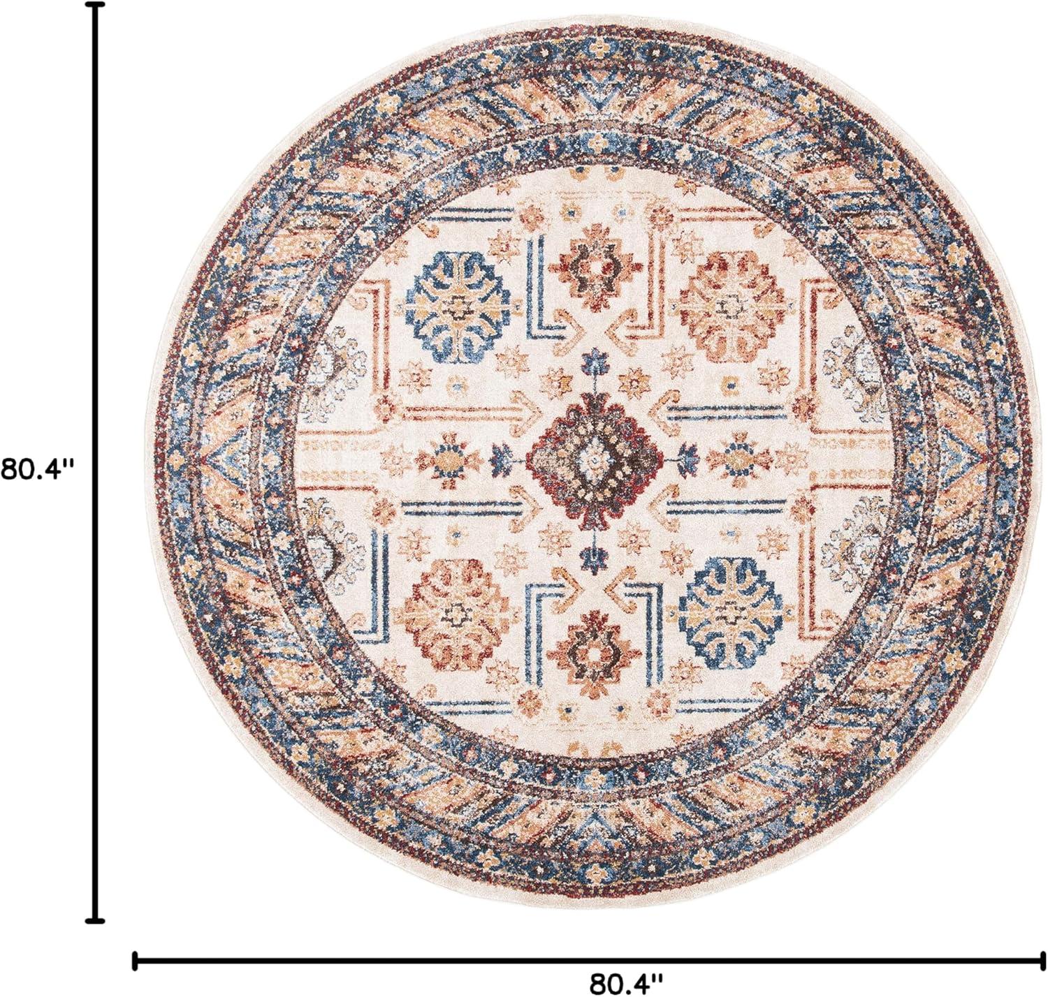 image:imageSAFAVIEH Bijar Collection Area Rug 67 x 9 Royal amp Ivory Traditional Oriental Distressed Design NonShedding amp Easy Care Ideal for High Traffic Areas in Living Room Bedroom BIJ653BIvoryBrown