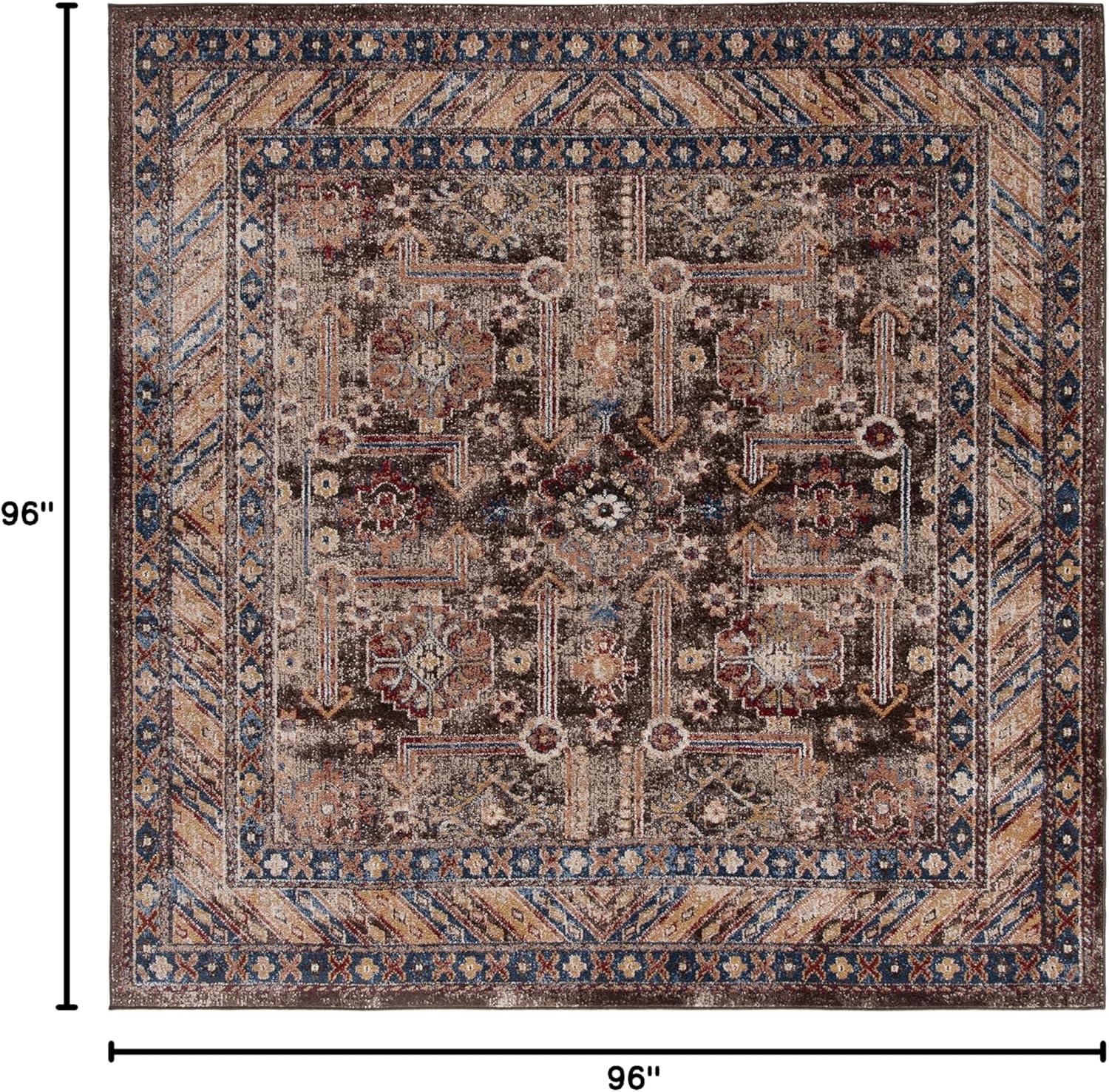 image:imageSAFAVIEH Bijar Collection Area Rug 67 x 9 Royal amp Ivory Traditional Oriental Distressed Design NonShedding amp Easy Care Ideal for High Traffic Areas in Living Room Bedroom BIJ653BRoyalIvory