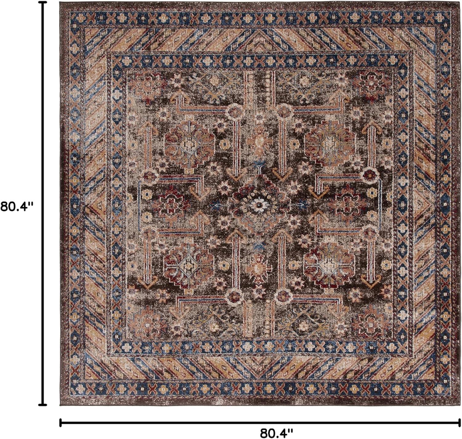 image:imageSAFAVIEH Bijar Collection Area Rug 67 x 9 Royal amp Ivory Traditional Oriental Distressed Design NonShedding amp Easy Care Ideal for High Traffic Areas in Living Room Bedroom BIJ653BRoyalIvory