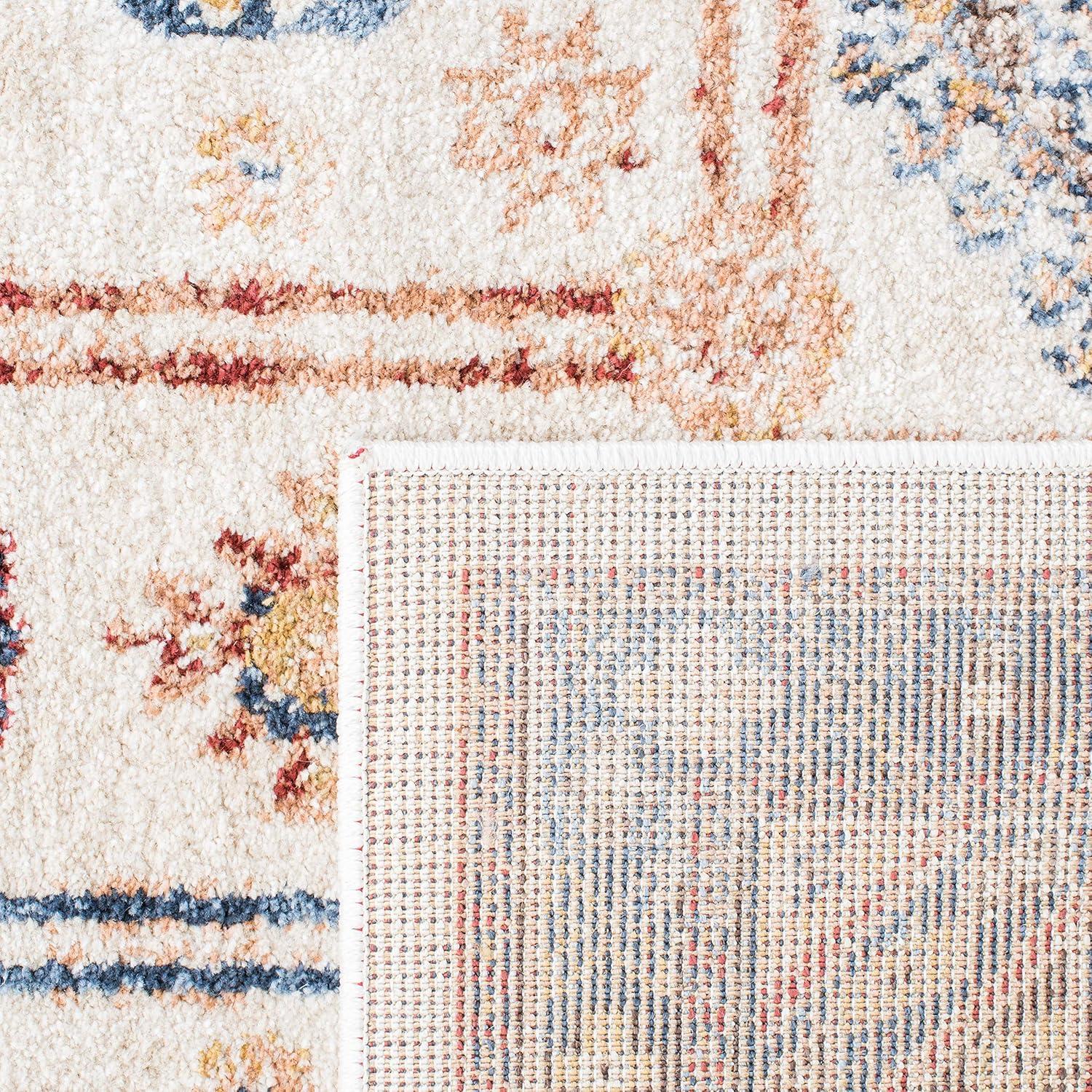 image:imageSAFAVIEH Bijar Collection Area Rug 67 x 9 Royal amp Ivory Traditional Oriental Distressed Design NonShedding amp Easy Care Ideal for High Traffic Areas in Living Room Bedroom BIJ653BIvoryBrown