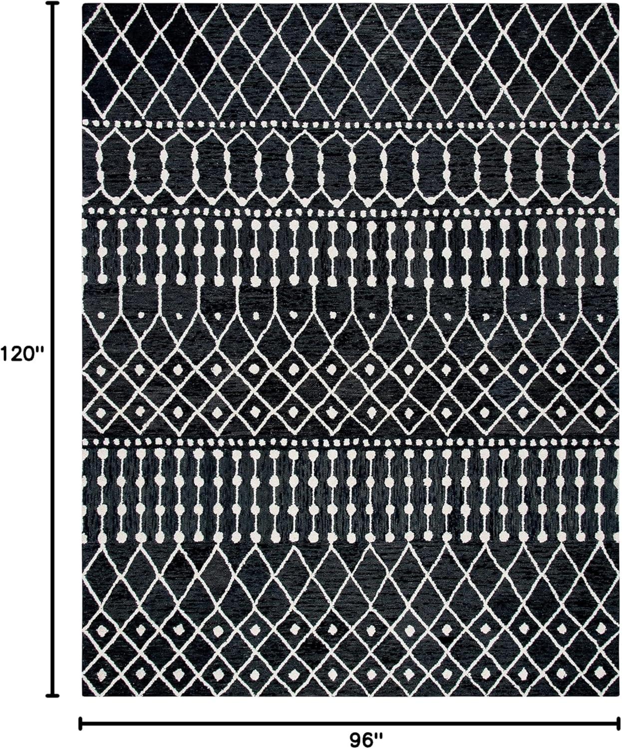 image:imageSAFAVIEH Blossom Collection Area Rug 6 Square Beige amp Ivory Handmade Moroccan Wool Ideal for High Traffic Areas in Living Room Bedroom BLM115BBlackIvory
