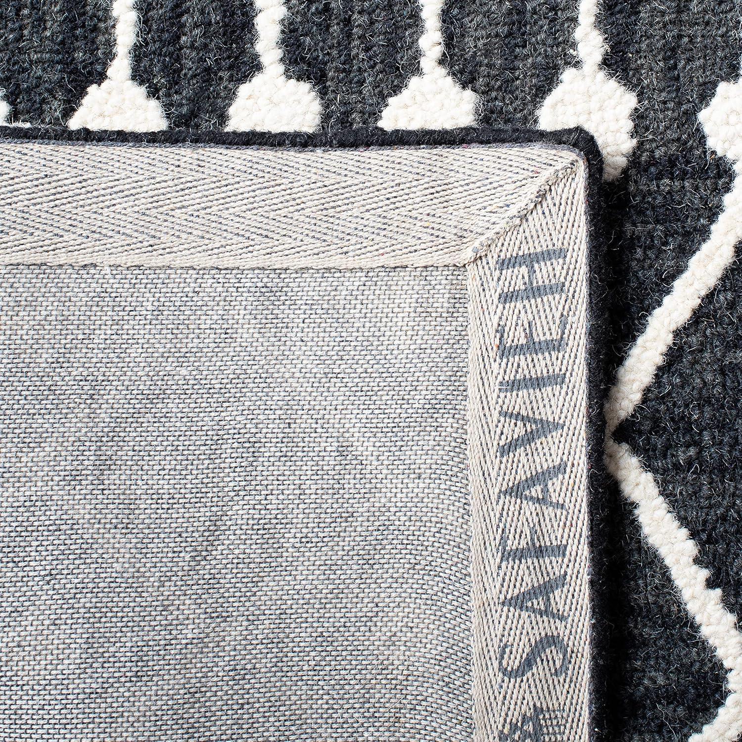 image:imageSAFAVIEH Blossom Collection Area Rug 6 Square Beige amp Ivory Handmade Moroccan Wool Ideal for High Traffic Areas in Living Room Bedroom BLM115BBlackIvory