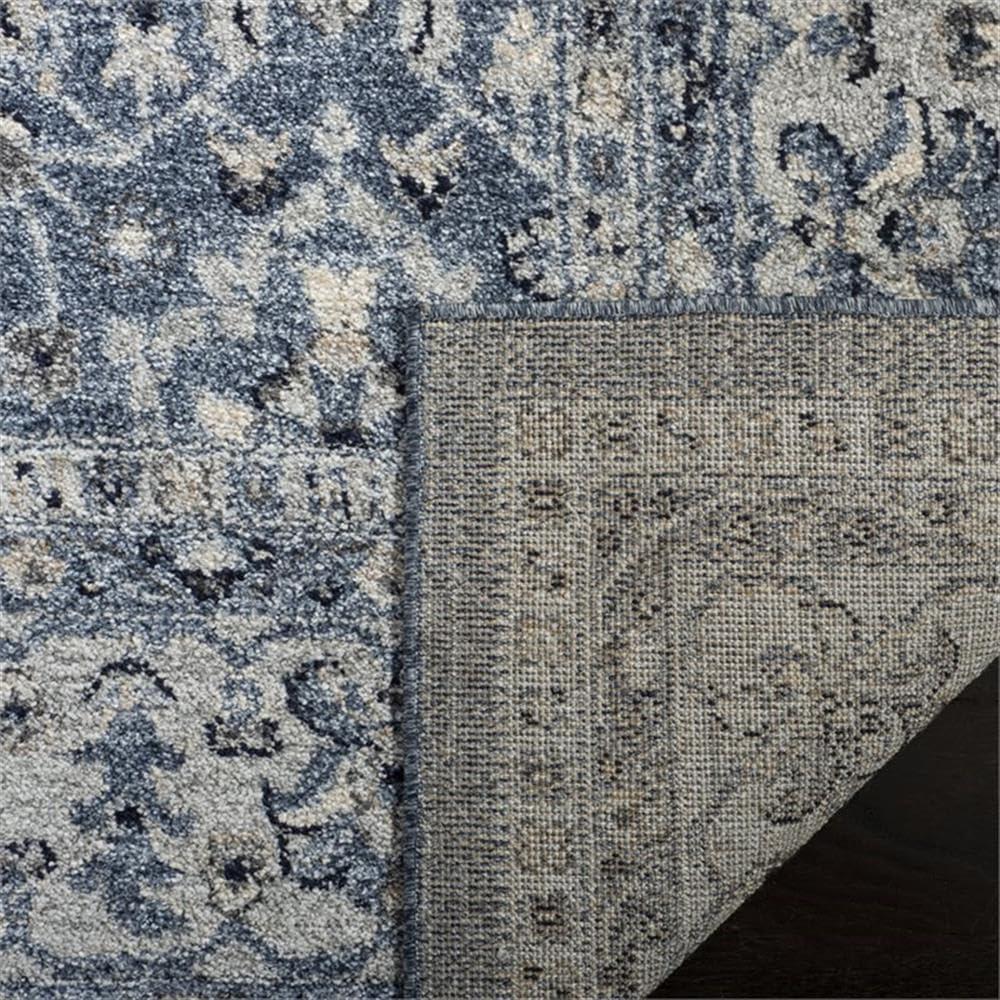 image:imageSAFAVIEH Charleston Collection Area Rug 67 Square Ivory amp Red Oriental Distressed Design NonShedding amp Easy Care Ideal for High Traffic Areas in Living Room Bedroom CHL412ANavyCreme
