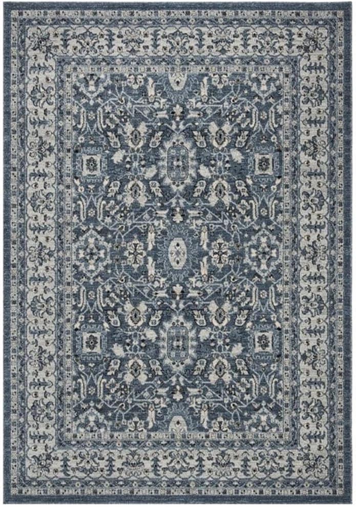 image:imageSAFAVIEH Charleston Collection Area Rug 67 Square Ivory amp Red Oriental Distressed Design NonShedding amp Easy Care Ideal for High Traffic Areas in Living Room Bedroom CHL412ANavyCreme