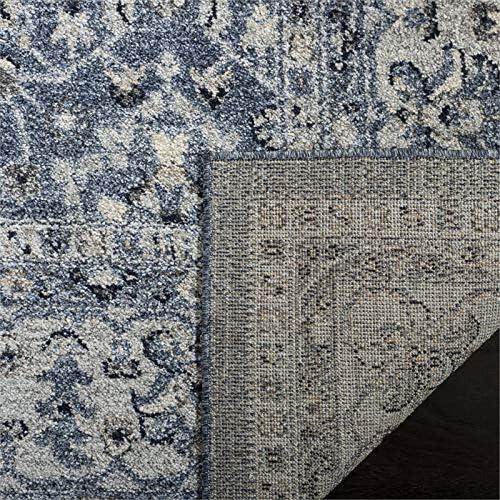 image:imageSAFAVIEH Charleston Collection Area Rug 67 Square Ivory amp Red Oriental Distressed Design NonShedding amp Easy Care Ideal for High Traffic Areas in Living Room Bedroom CHL412ANavyCreme