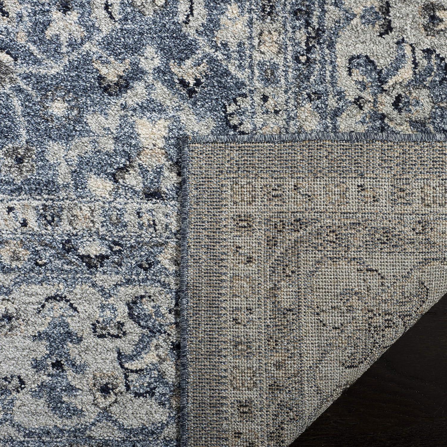 image:imageSAFAVIEH Charleston Collection Area Rug 67 Square Ivory amp Red Oriental Distressed Design NonShedding amp Easy Care Ideal for High Traffic Areas in Living Room Bedroom CHL412ANavyCreme