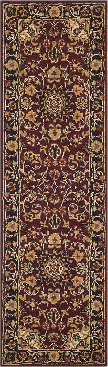 image:imageSAFAVIEH Classic Collection Area Rug 8 x 10 Burgundy amp Navy Handmade Traditional Oriental Wool Ideal for High Traffic Areas in Living Room Bedroom CL362ABurgundyNavy