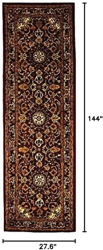 image:imageSAFAVIEH Classic Collection Area Rug 8 x 10 Burgundy amp Navy Handmade Traditional Oriental Wool Ideal for High Traffic Areas in Living Room Bedroom CL362ABurgundyNavy