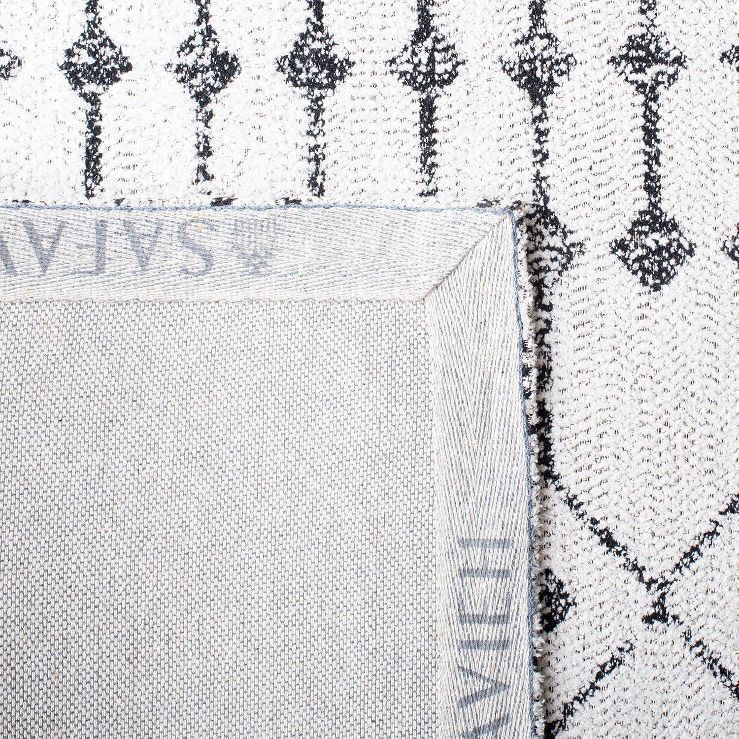 image:imageSAFAVIEH Classic Vintage Collection Area Rug 5 x 8 Beige amp Black Handmade Moroccan Cotton Ideal for High Traffic Areas in Living Room Bedroom CLV127ABeigeBlack