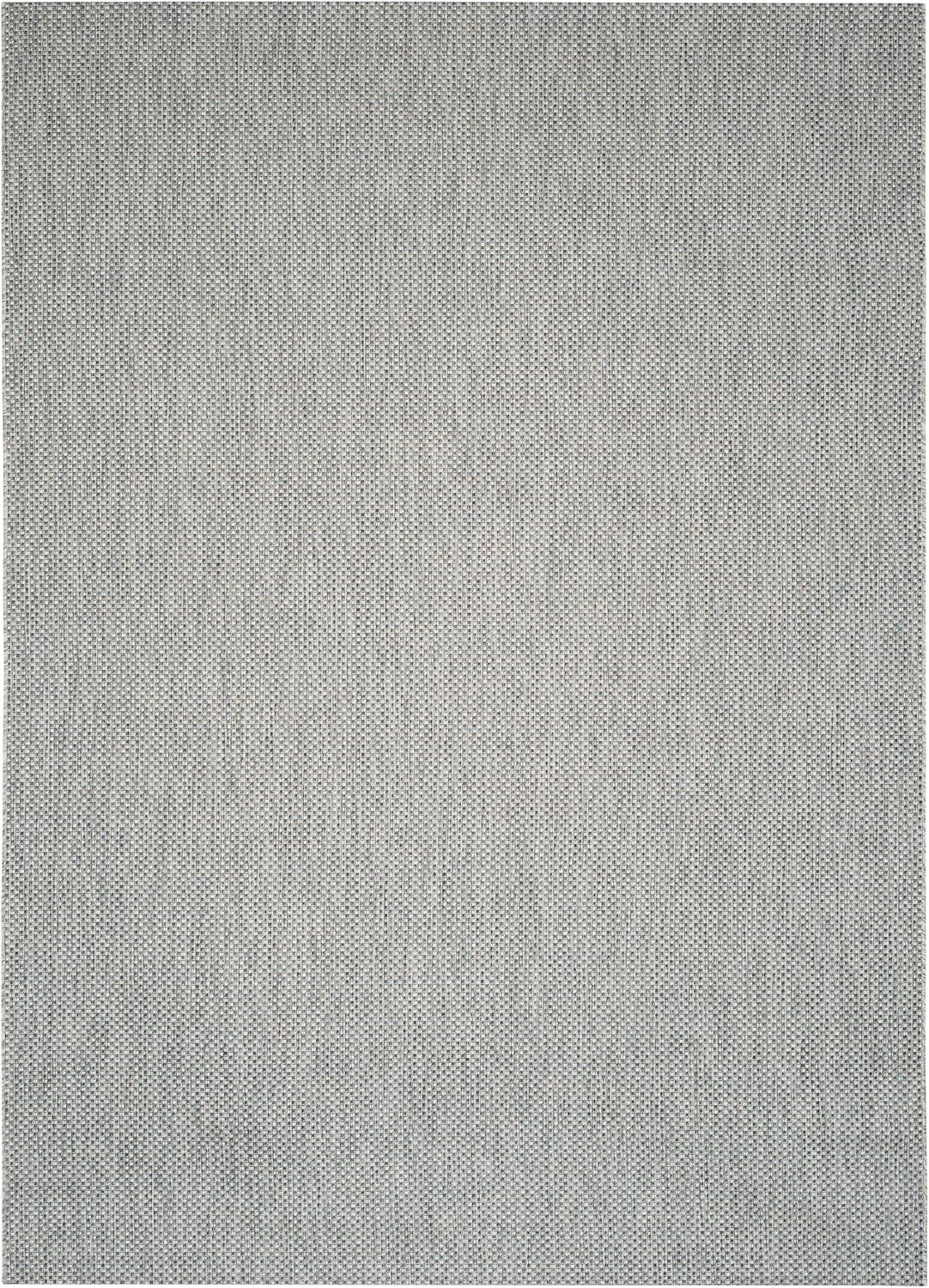 image:imageSAFAVIEH Courtyard Collection Area Rug 8 x 10 Natural amp Cream NonShedding amp Easy Care IndoorOutdoor amp WashableIdeal for Patio Backyard Mudroom CY852103012GreyNavy