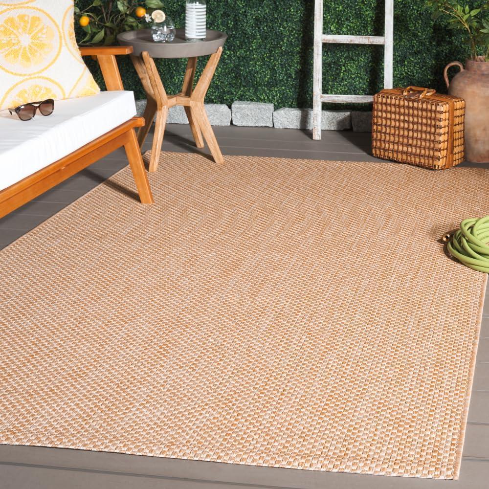 image:imageSAFAVIEH Courtyard Collection Area Rug 8 x 10 Natural amp Cream NonShedding amp Easy Care IndoorOutdoor amp WashableIdeal for Patio Backyard Mudroom CY852103012NaturalCream