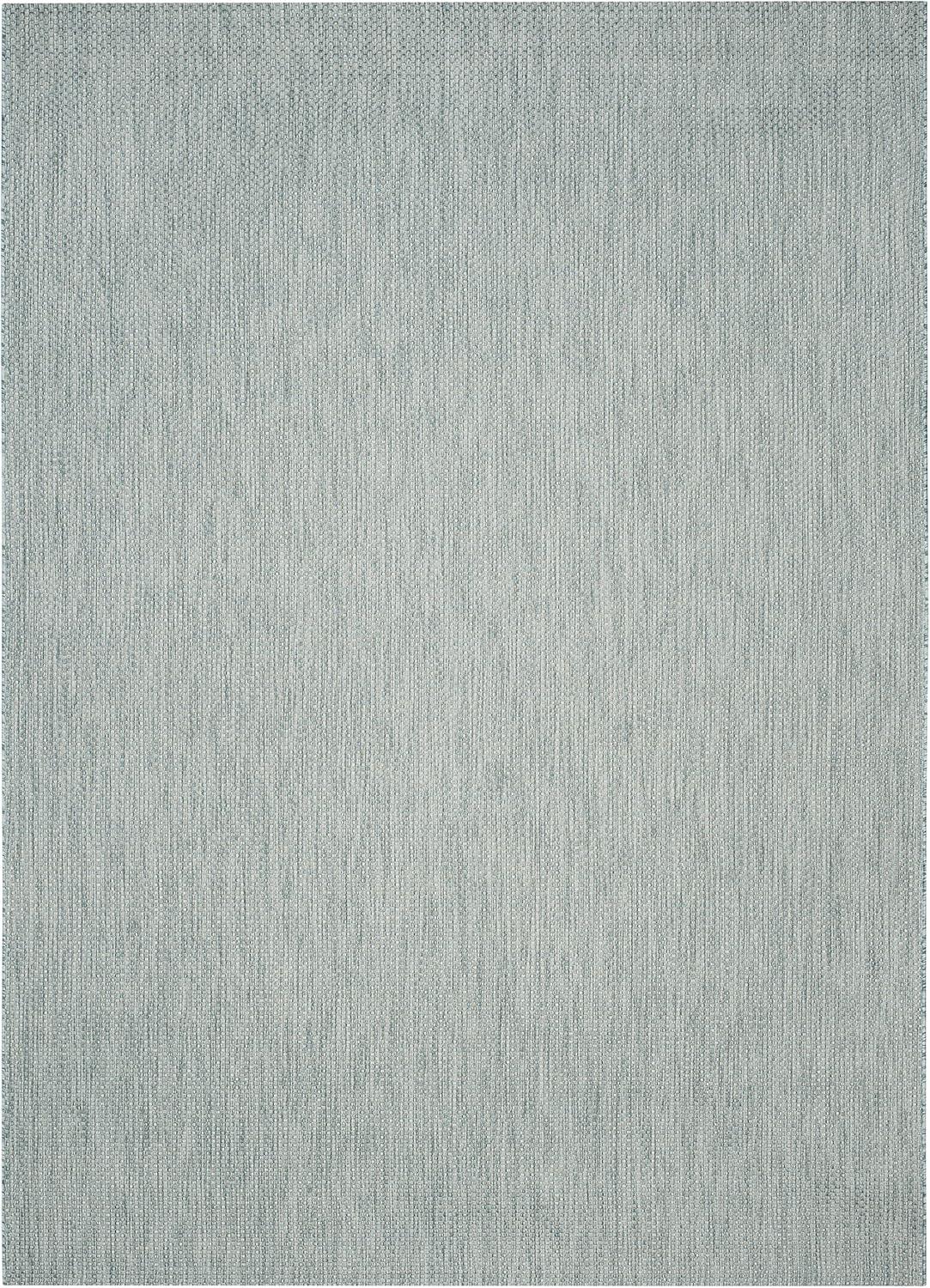 image:imageSAFAVIEH Courtyard Collection Area Rug 8 x 10 Natural amp Cream NonShedding amp Easy Care IndoorOutdoor amp WashableIdeal for Patio Backyard Mudroom CY852103012AquaGrey