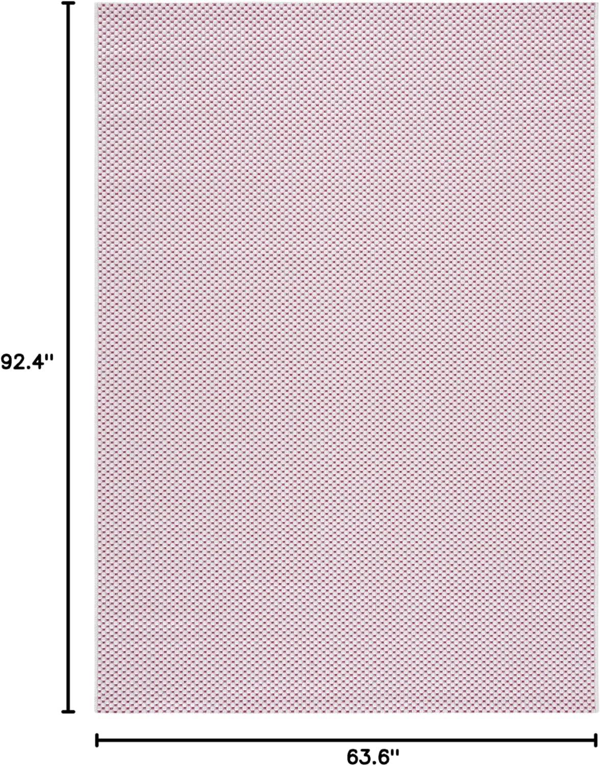 image:imageSAFAVIEH Courtyard Collection Area Rug 8 x 10 Natural amp Cream NonShedding amp Easy Care IndoorOutdoor amp WashableIdeal for Patio Backyard Mudroom CY852103012IvoryPink