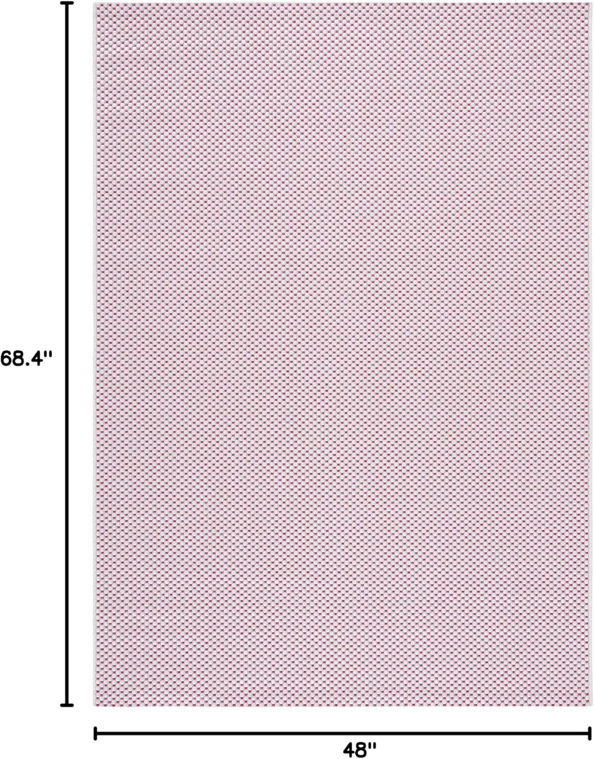 image:imageSAFAVIEH Courtyard Collection Area Rug 8 x 10 Natural amp Cream NonShedding amp Easy Care IndoorOutdoor amp WashableIdeal for Patio Backyard Mudroom CY852103012IvoryPink