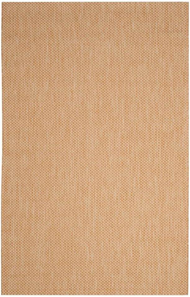 image:imageSAFAVIEH Courtyard Collection Area Rug 8 x 10 Natural amp Cream NonShedding amp Easy Care IndoorOutdoor amp WashableIdeal for Patio Backyard Mudroom CY852103012NaturalCream