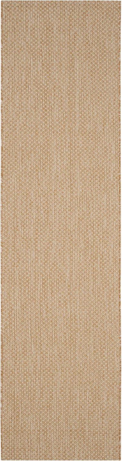 image:imageSAFAVIEH Courtyard Collection Area Rug 8 x 10 Natural amp Cream NonShedding amp Easy Care IndoorOutdoor amp WashableIdeal for Patio Backyard Mudroom CY852103012NaturalCream