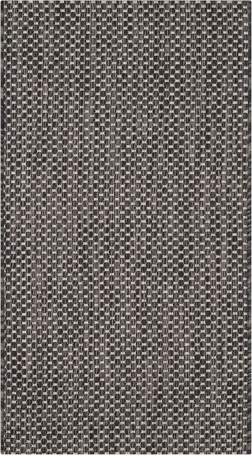 image:imageSAFAVIEH Courtyard Collection Area Rug 8 x 10 Natural amp Cream NonShedding amp Easy Care IndoorOutdoor amp WashableIdeal for Patio Backyard Mudroom CY852103012BlackBeige