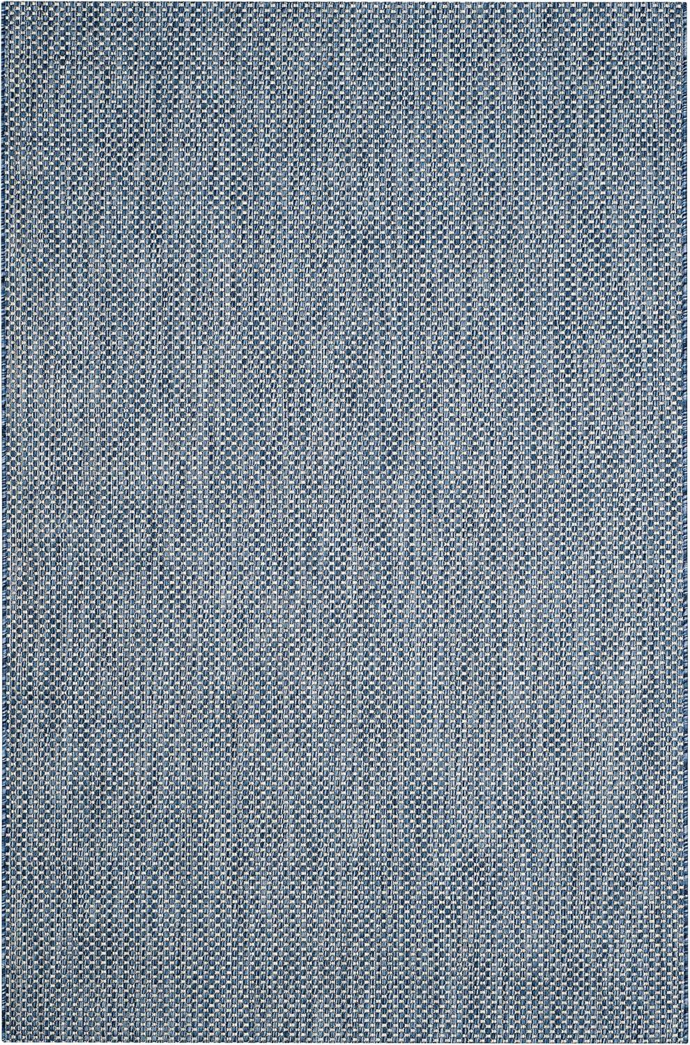 image:imageSAFAVIEH Courtyard Collection Area Rug 8 x 10 Natural amp Cream NonShedding amp Easy Care IndoorOutdoor amp WashableIdeal for Patio Backyard Mudroom CY852103012NavyGrey