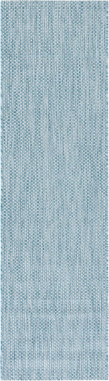image:imageSAFAVIEH Courtyard Collection Area Rug 8 x 10 Natural amp Cream NonShedding amp Easy Care IndoorOutdoor amp WashableIdeal for Patio Backyard Mudroom CY852103012AquaGrey