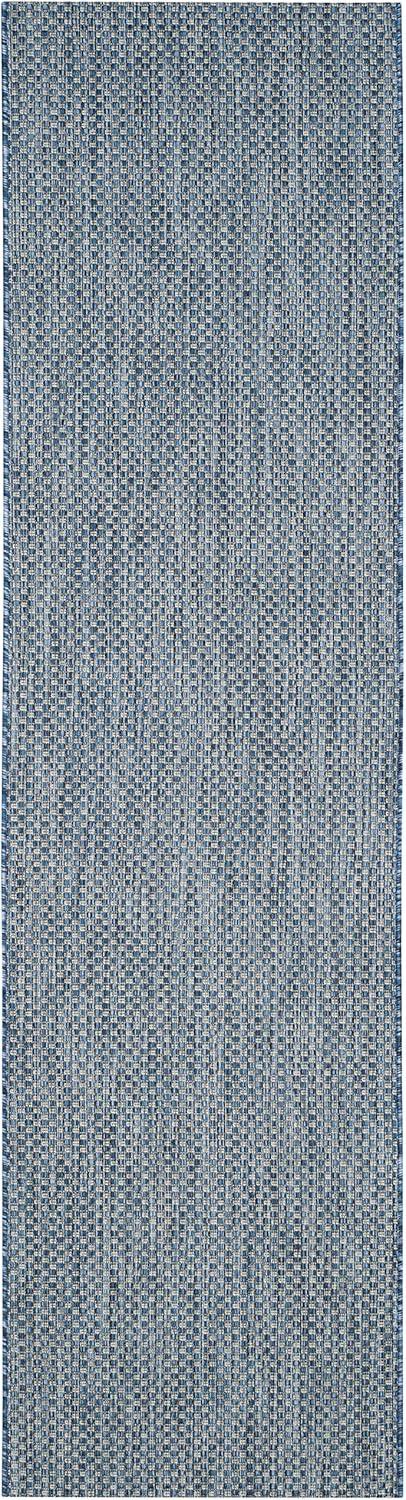 image:imageSAFAVIEH Courtyard Collection Area Rug 8 x 10 Natural amp Cream NonShedding amp Easy Care IndoorOutdoor amp WashableIdeal for Patio Backyard Mudroom CY852103012NavyGrey