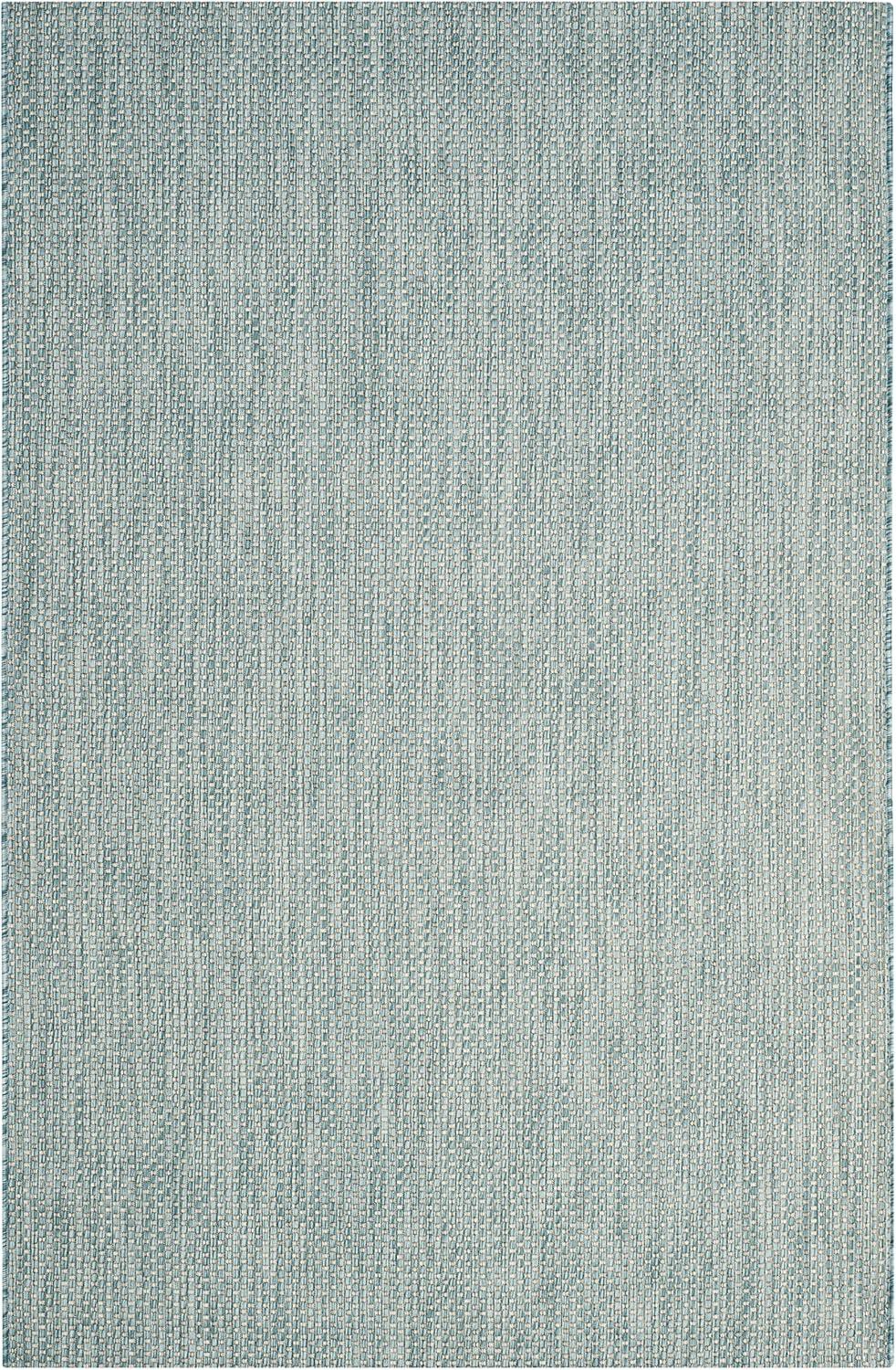image:imageSAFAVIEH Courtyard Collection Area Rug 8 x 10 Natural amp Cream NonShedding amp Easy Care IndoorOutdoor amp WashableIdeal for Patio Backyard Mudroom CY852103012AquaGrey