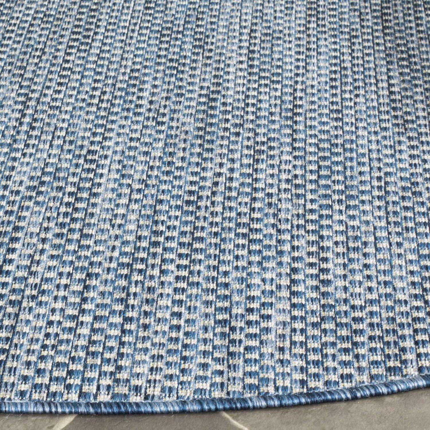 image:imageSAFAVIEH Courtyard Collection Area Rug 8 x 10 Natural amp Cream NonShedding amp Easy Care IndoorOutdoor amp WashableIdeal for Patio Backyard Mudroom CY852103012NavyGrey
