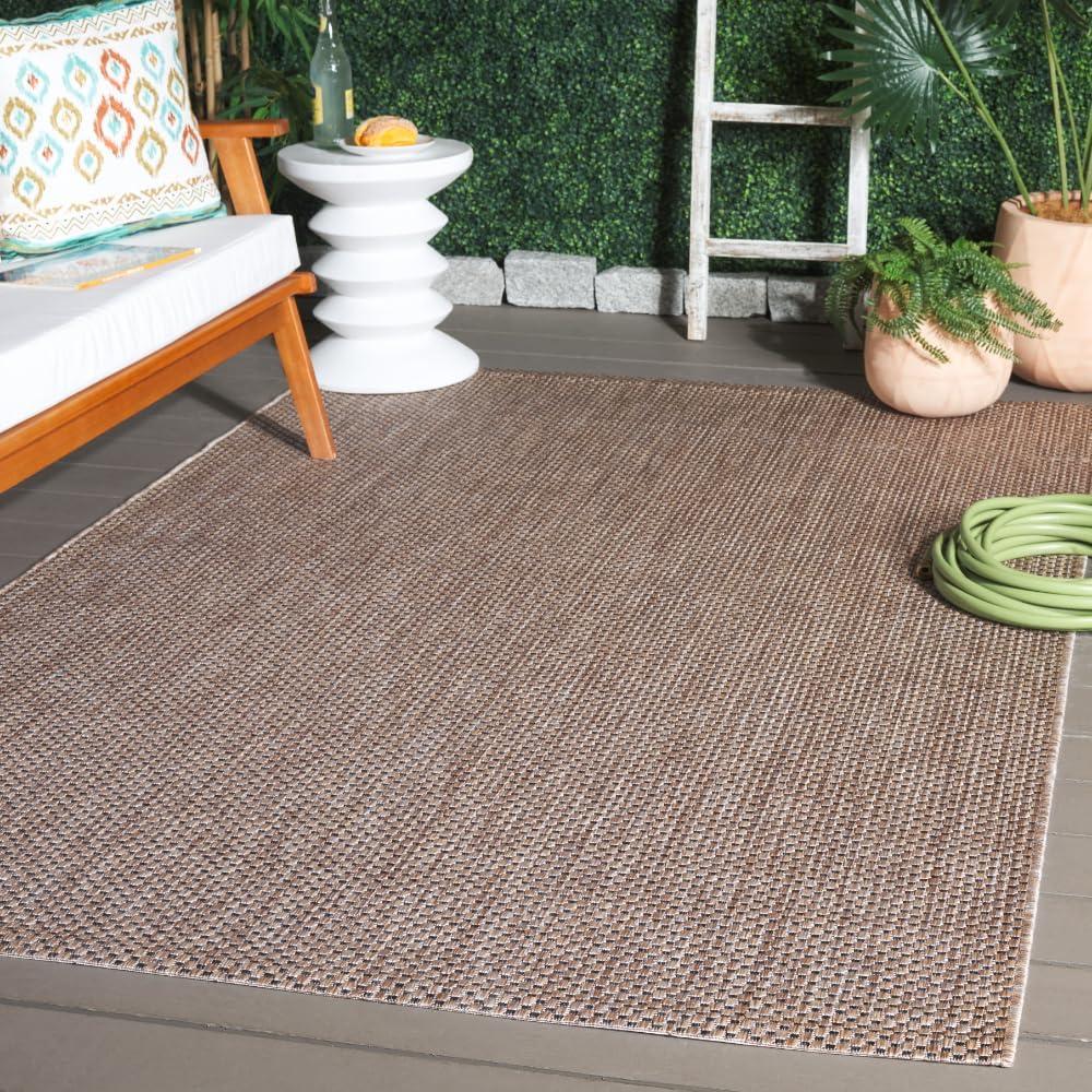 image:imageSAFAVIEH Courtyard Collection Area Rug 8 x 10 Natural amp Cream NonShedding amp Easy Care IndoorOutdoor amp WashableIdeal for Patio Backyard Mudroom CY852103012NaturalBlack