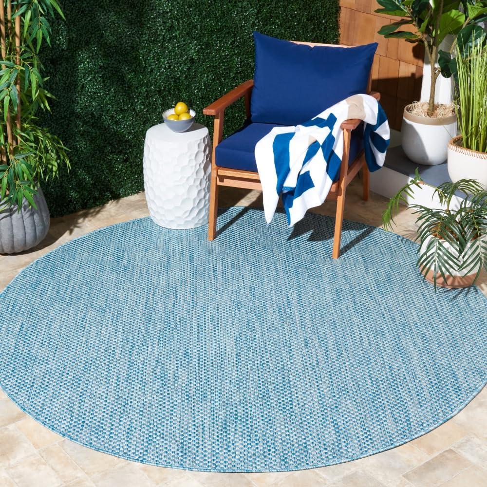 image:imageSAFAVIEH Courtyard Collection Area Rug 8 x 10 Natural amp Cream NonShedding amp Easy Care IndoorOutdoor amp WashableIdeal for Patio Backyard Mudroom CY852103012AquaGrey