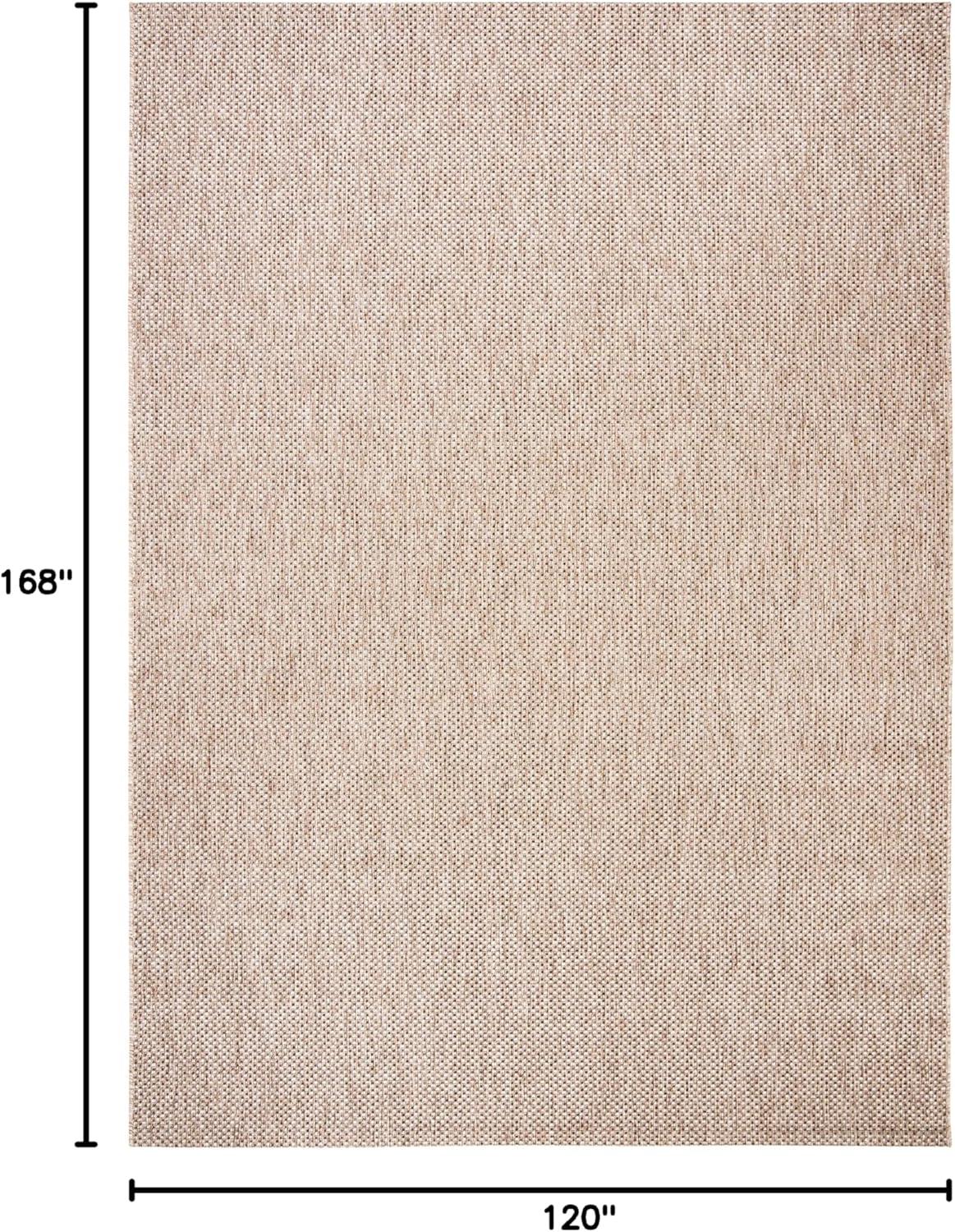 image:imageSAFAVIEH Courtyard Collection Area Rug 8 x 10 Natural amp Cream NonShedding amp Easy Care IndoorOutdoor amp WashableIdeal for Patio Backyard Mudroom CY852103012NaturalBlack