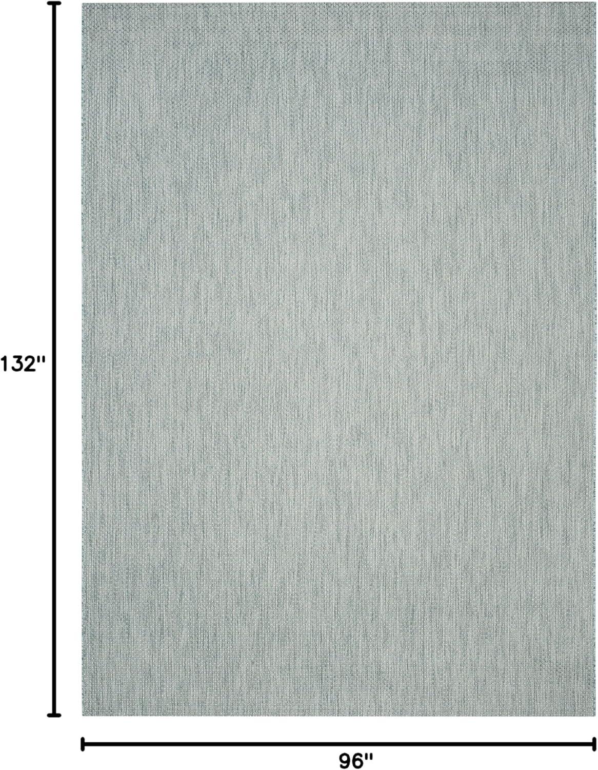 image:imageSAFAVIEH Courtyard Collection Area Rug 8 x 10 Natural amp Cream NonShedding amp Easy Care IndoorOutdoor amp WashableIdeal for Patio Backyard Mudroom CY852103012AquaGrey
