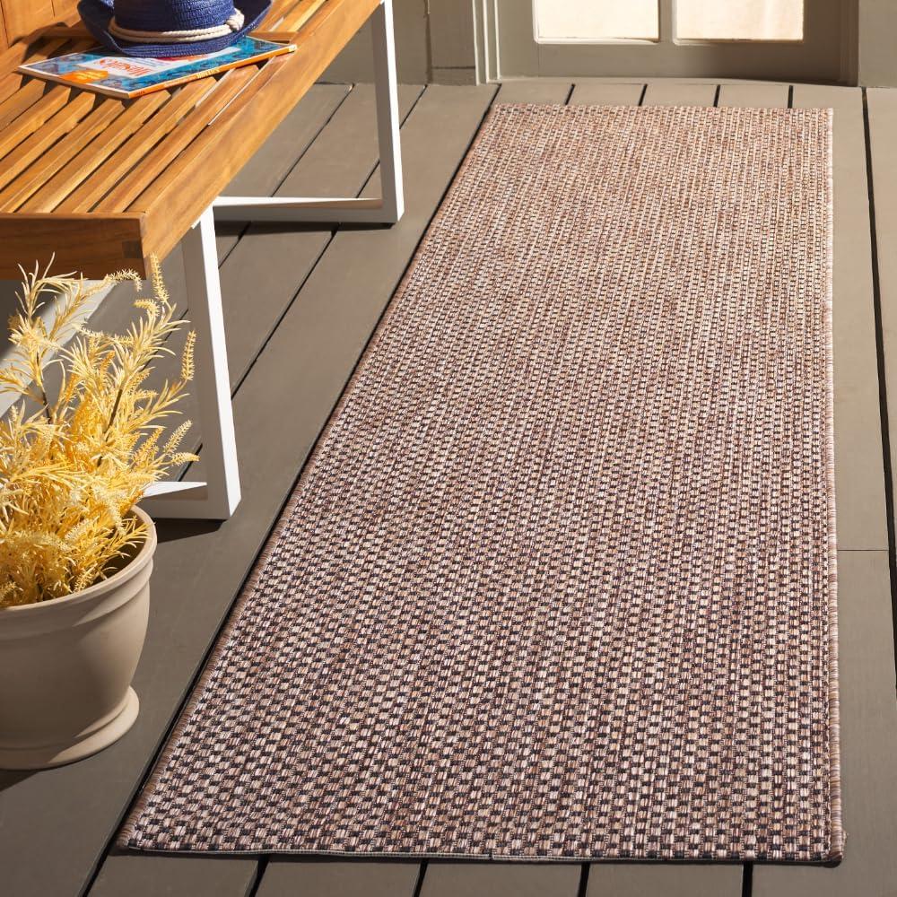 image:imageSAFAVIEH Courtyard Collection Area Rug 8 x 10 Natural amp Cream NonShedding amp Easy Care IndoorOutdoor amp WashableIdeal for Patio Backyard Mudroom CY852103012NaturalBlack