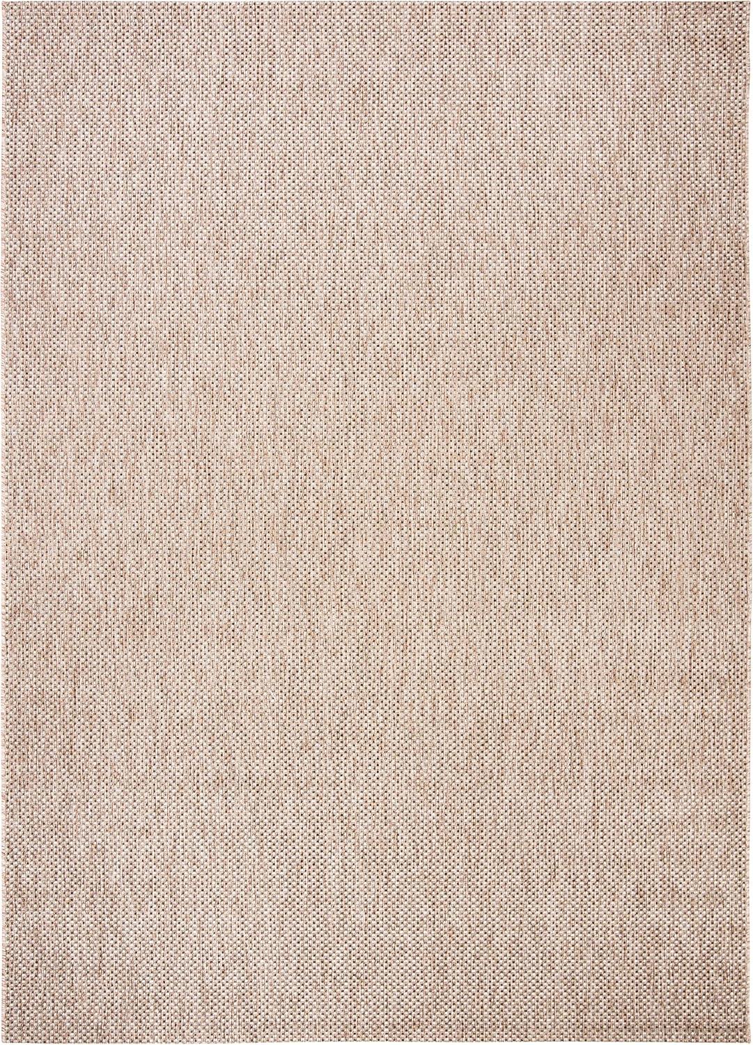 image:imageSAFAVIEH Courtyard Collection Area Rug 8 x 10 Natural amp Cream NonShedding amp Easy Care IndoorOutdoor amp WashableIdeal for Patio Backyard Mudroom CY852103012NaturalBlack
