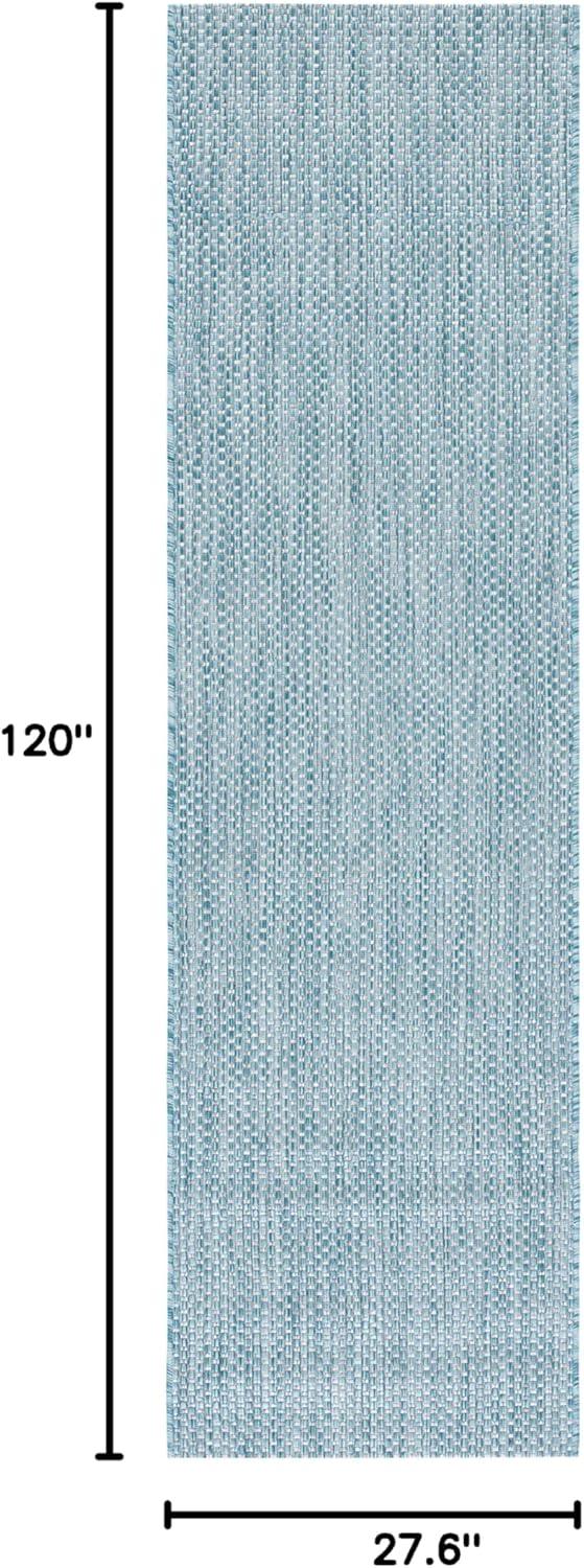 image:imageSAFAVIEH Courtyard Collection Area Rug 8 x 10 Natural amp Cream NonShedding amp Easy Care IndoorOutdoor amp WashableIdeal for Patio Backyard Mudroom CY852103012AquaGrey
