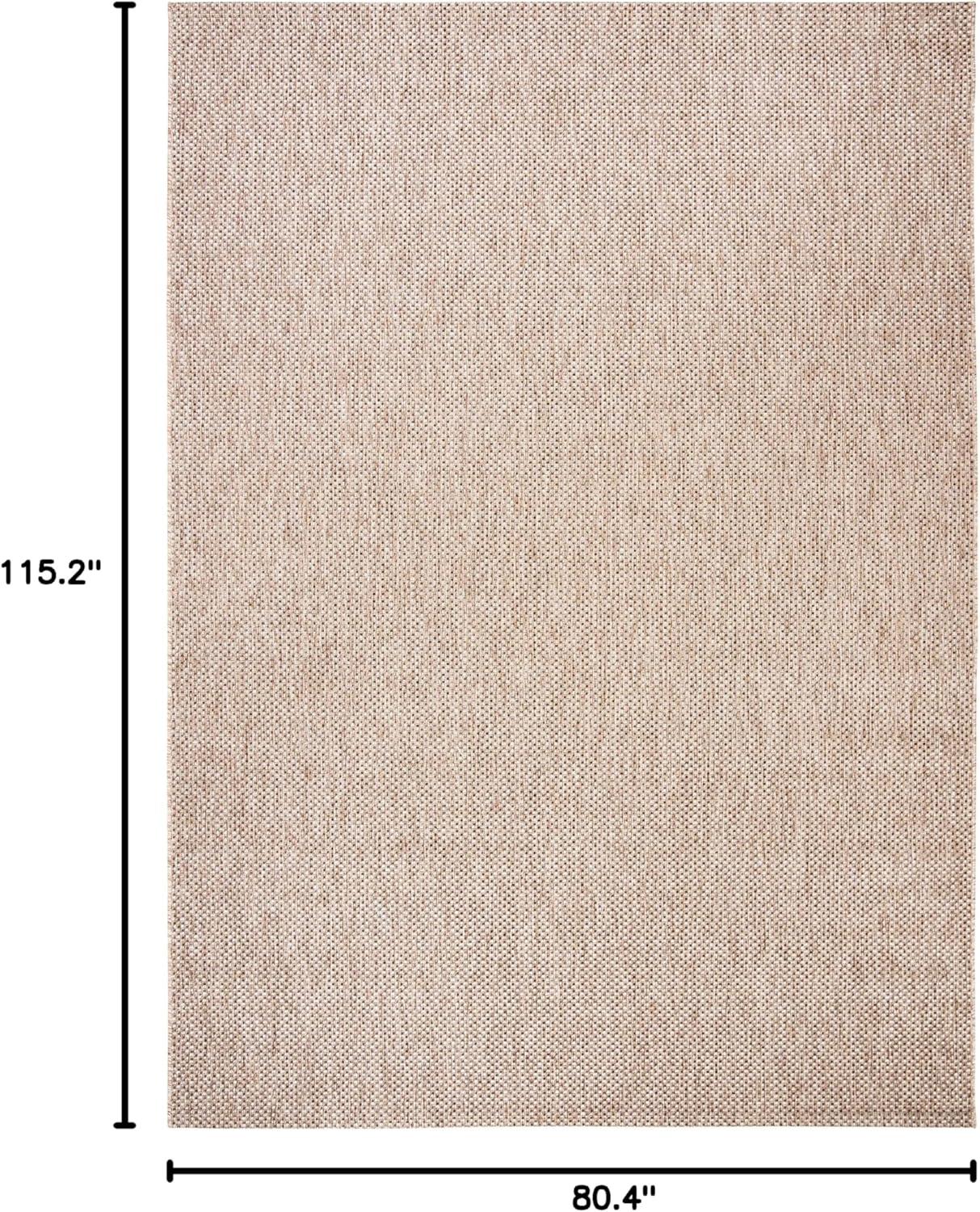 image:imageSAFAVIEH Courtyard Collection Area Rug 8 x 10 Natural amp Cream NonShedding amp Easy Care IndoorOutdoor amp WashableIdeal for Patio Backyard Mudroom CY852103012NaturalBlack
