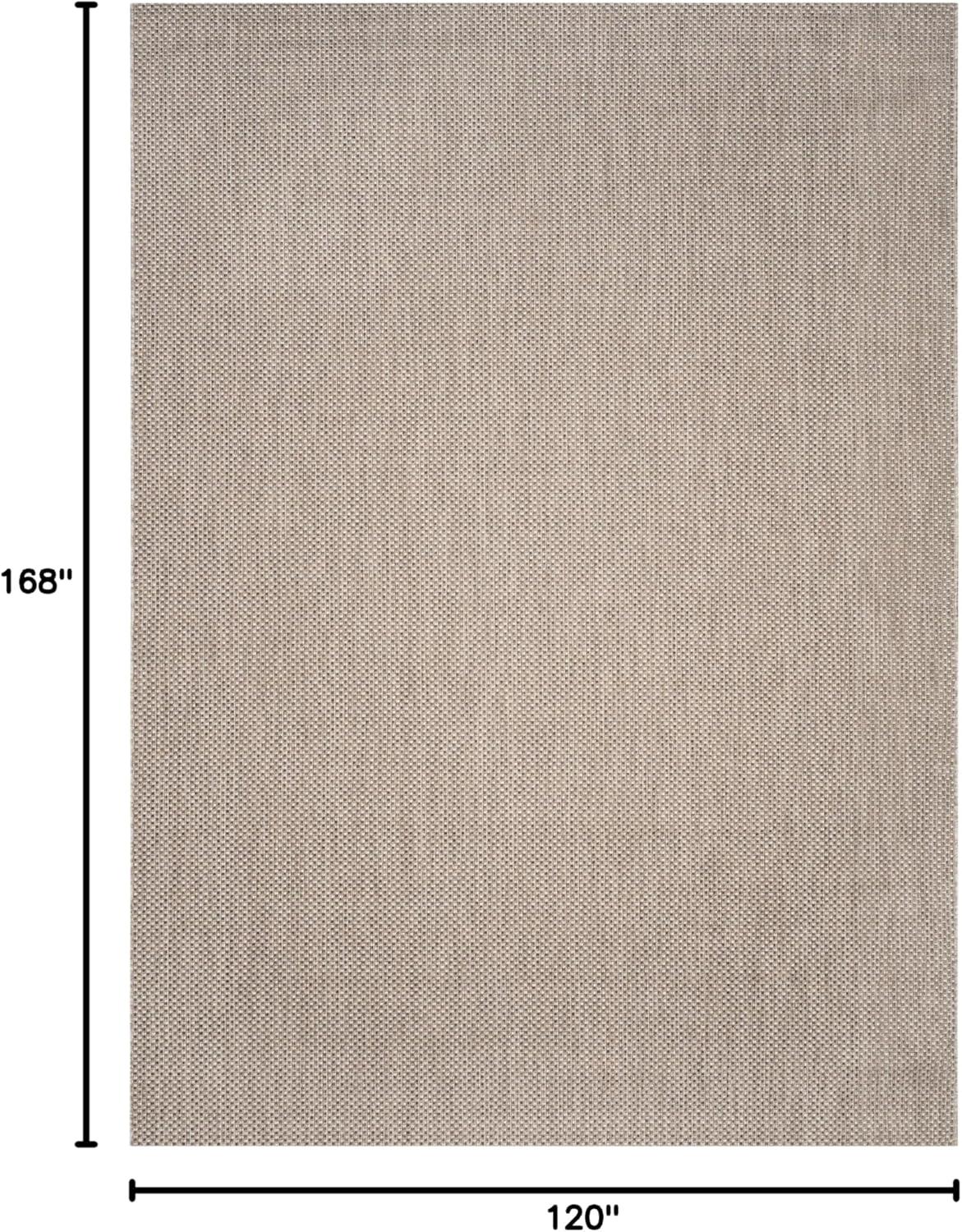 image:imageSAFAVIEH Courtyard Collection Area Rug 8 x 10 Natural amp Cream NonShedding amp Easy Care IndoorOutdoor amp WashableIdeal for Patio Backyard Mudroom CY852103012BeigeBrown