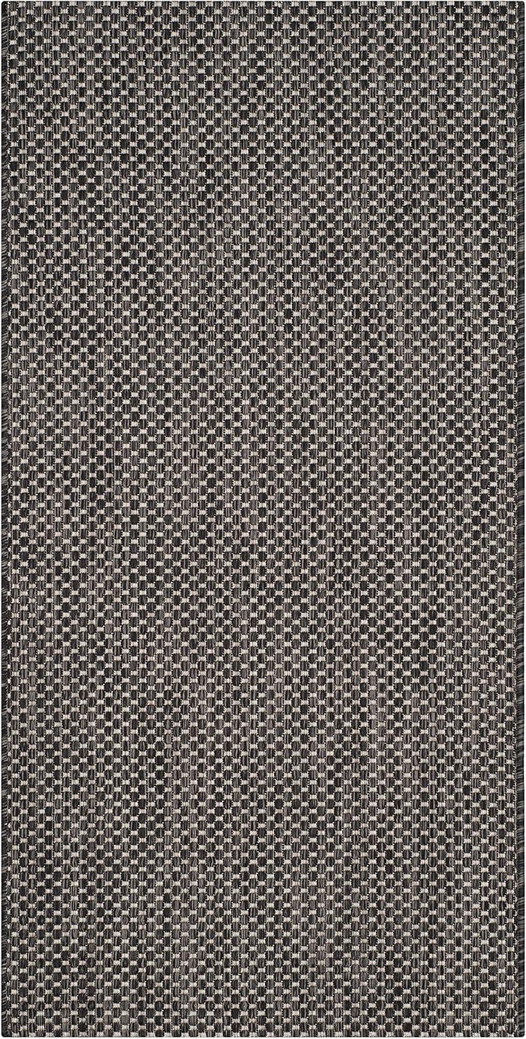 image:imageSAFAVIEH Courtyard Collection Area Rug 8 x 10 Natural amp Cream NonShedding amp Easy Care IndoorOutdoor amp WashableIdeal for Patio Backyard Mudroom CY852103012BlackBeige