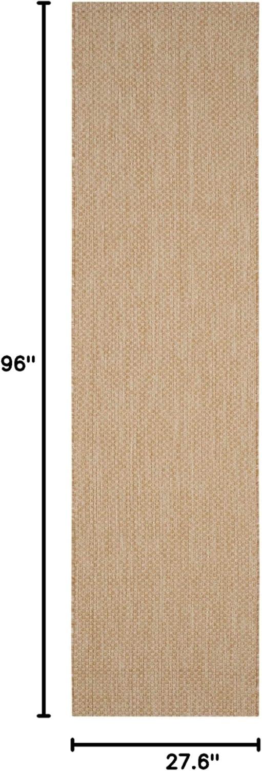image:imageSAFAVIEH Courtyard Collection Area Rug 8 x 10 Natural amp Cream NonShedding amp Easy Care IndoorOutdoor amp WashableIdeal for Patio Backyard Mudroom CY852103012NaturalCream