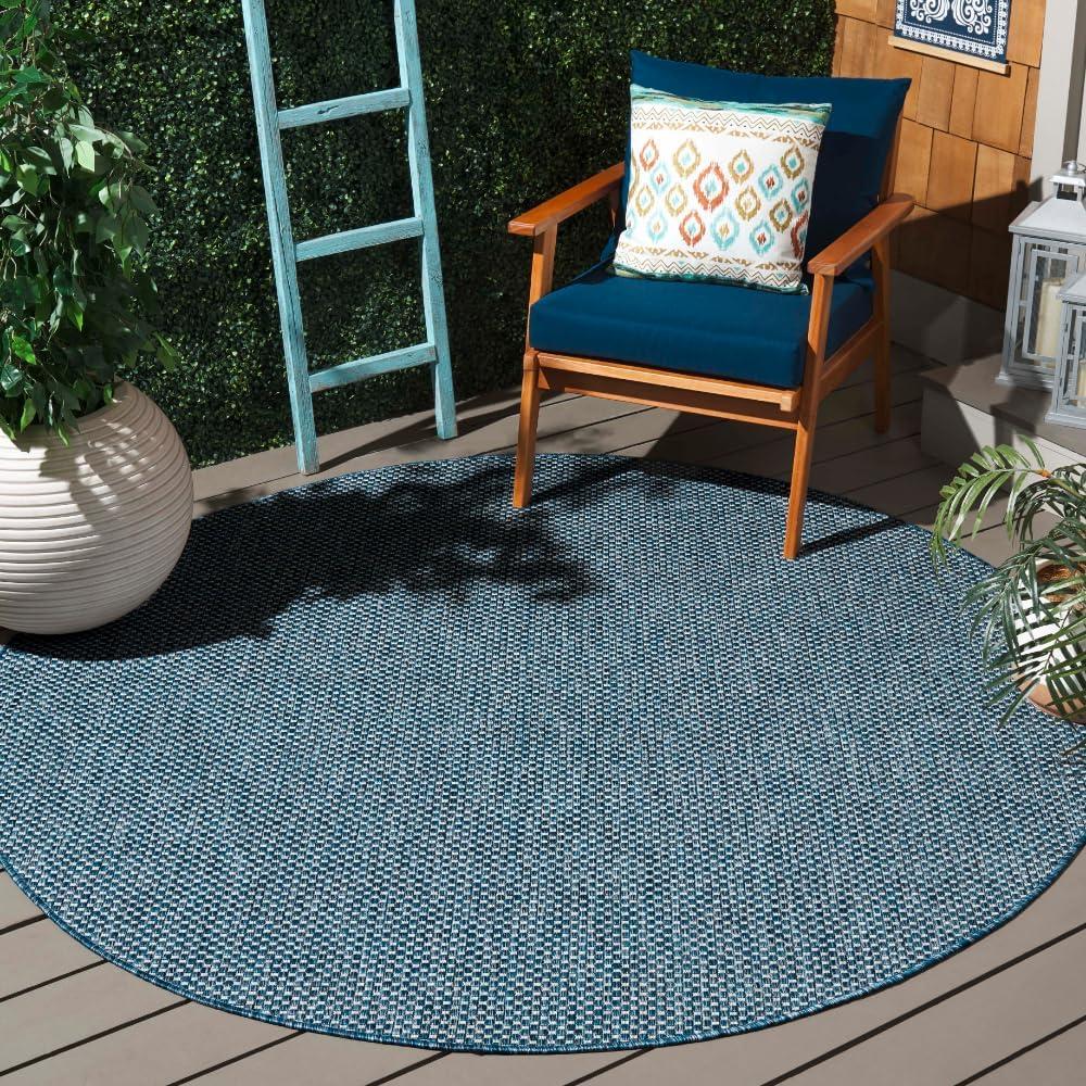 image:imageSAFAVIEH Courtyard Collection Area Rug 8 x 10 Natural amp Cream NonShedding amp Easy Care IndoorOutdoor amp WashableIdeal for Patio Backyard Mudroom CY852103012NavyGrey