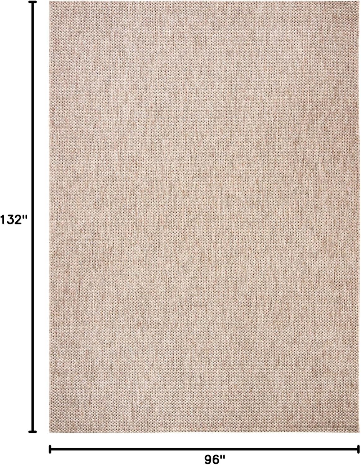 image:imageSAFAVIEH Courtyard Collection Area Rug 8 x 10 Natural amp Cream NonShedding amp Easy Care IndoorOutdoor amp WashableIdeal for Patio Backyard Mudroom CY852103012NaturalBlack
