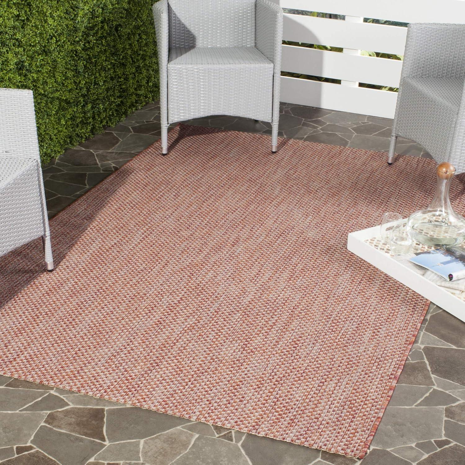 image:imageSAFAVIEH Courtyard Collection Area Rug 8 x 10 Natural amp Cream NonShedding amp Easy Care IndoorOutdoor amp WashableIdeal for Patio Backyard Mudroom CY852103012BeigeBrown