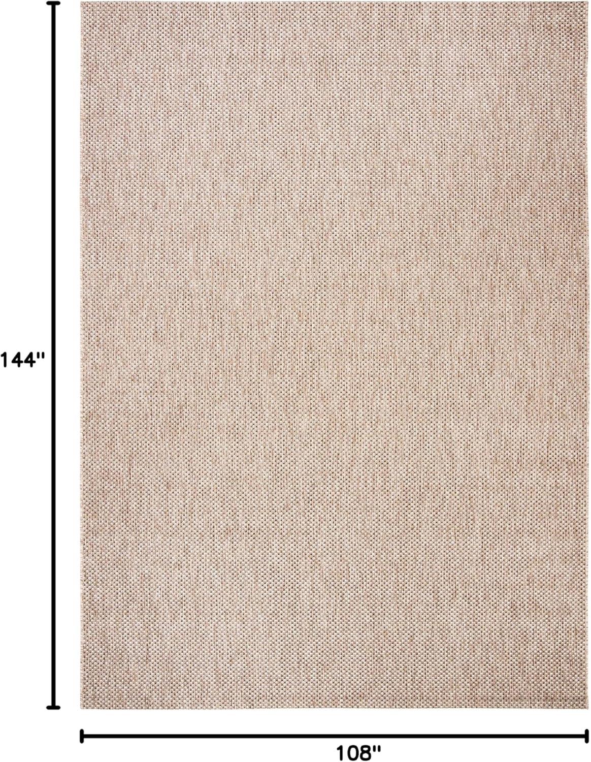 image:imageSAFAVIEH Courtyard Collection Area Rug 8 x 10 Natural amp Cream NonShedding amp Easy Care IndoorOutdoor amp WashableIdeal for Patio Backyard Mudroom CY852103012NaturalBlack