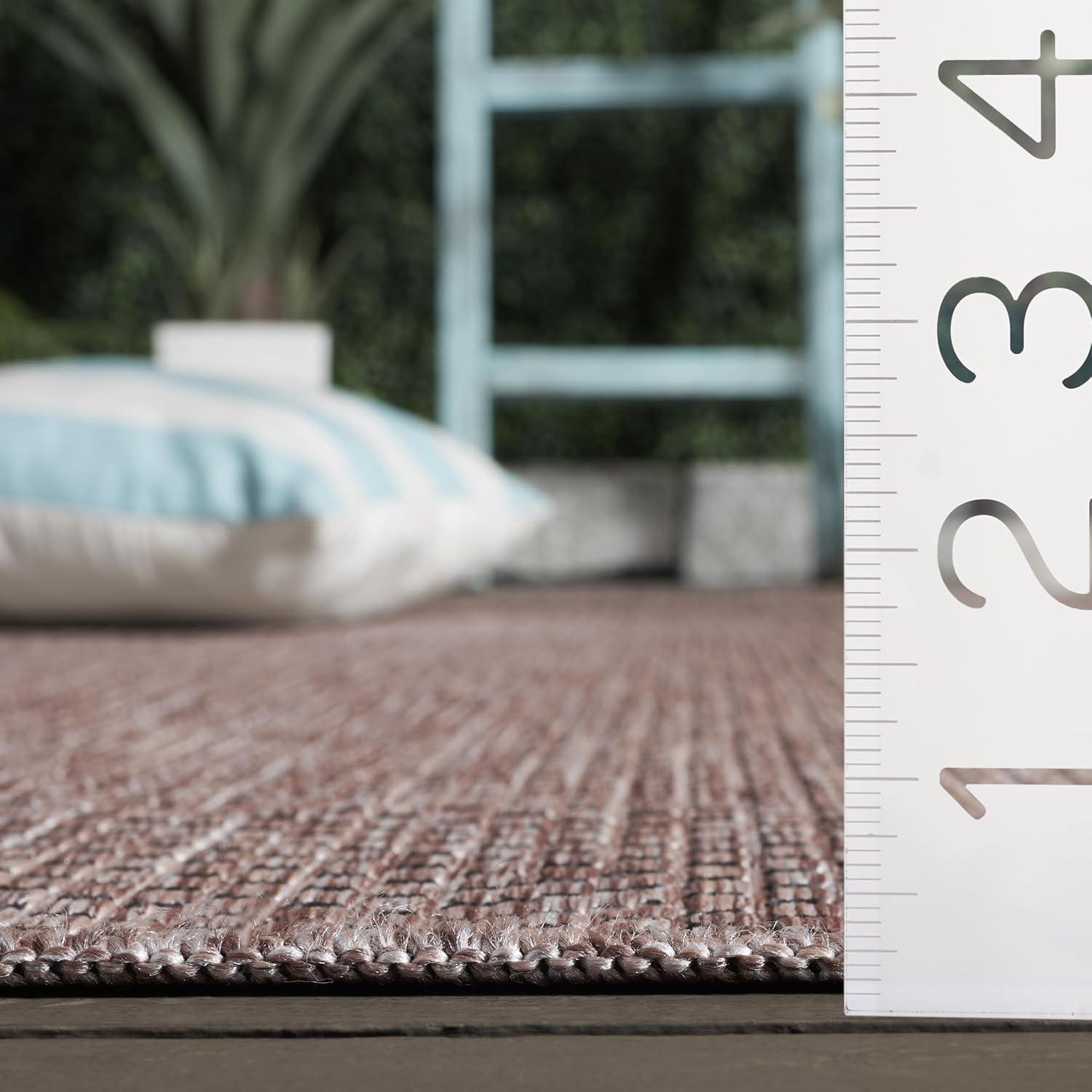 image:imageSAFAVIEH Courtyard Collection Area Rug 8 x 10 Natural amp Cream NonShedding amp Easy Care IndoorOutdoor amp WashableIdeal for Patio Backyard Mudroom CY852103012NaturalBlack