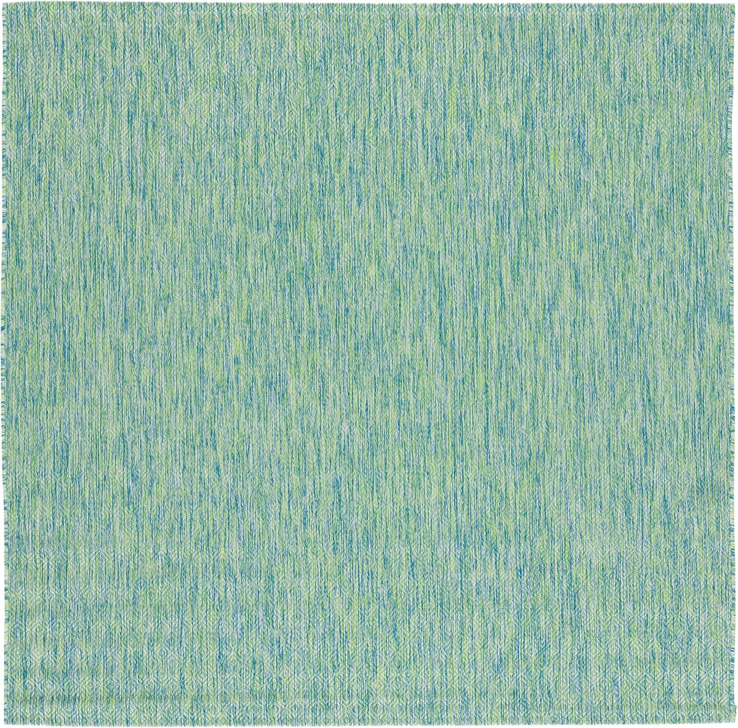 image:imageSAFAVIEH Courtyard Collection Area Rug 8 x 10 Natural amp Cream NonShedding amp Easy Care IndoorOutdoor amp WashableIdeal for Patio Backyard Mudroom CY852103012GreenBlue