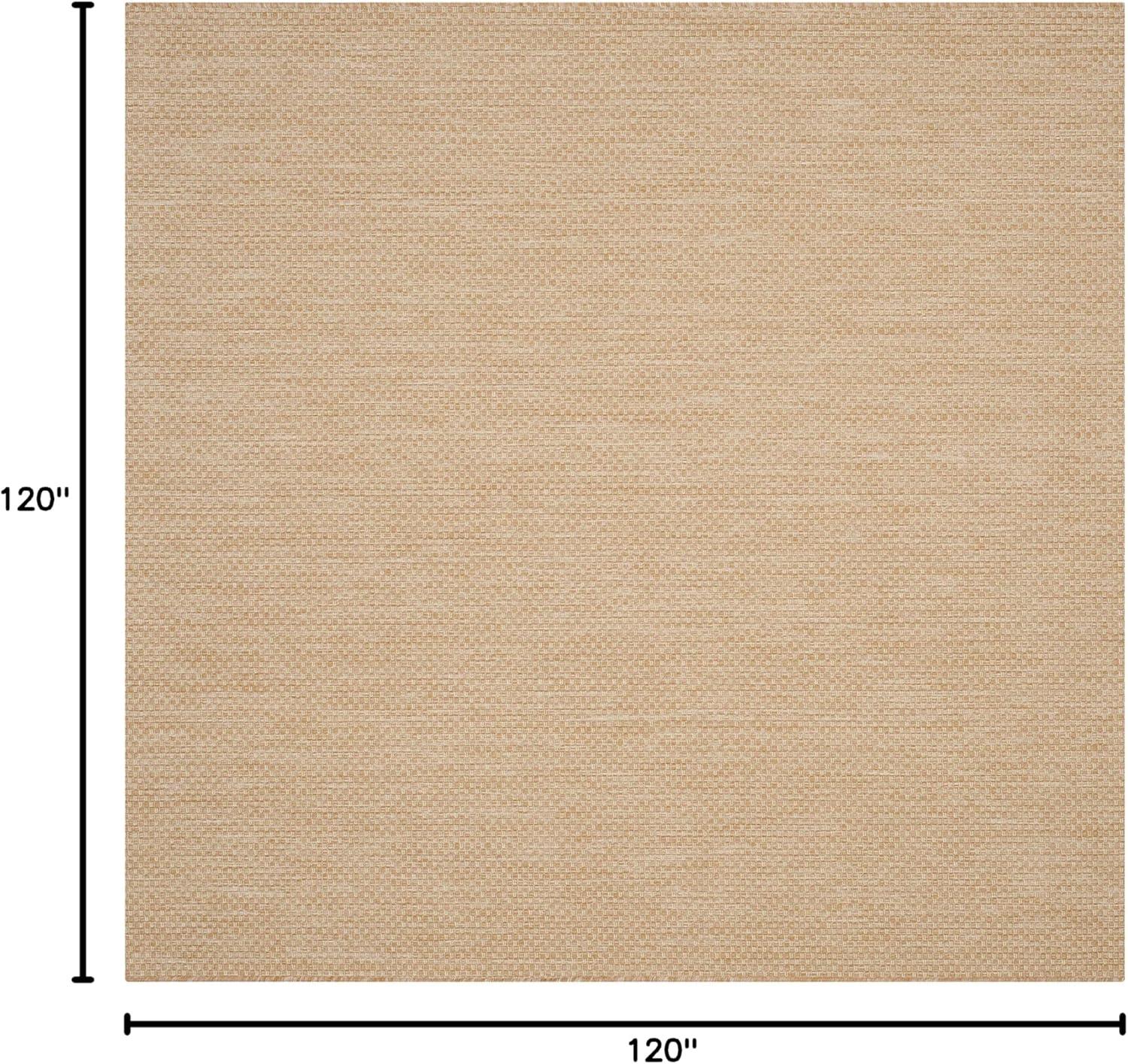 image:imageSAFAVIEH Courtyard Collection Area Rug 8 x 10 Natural amp Cream NonShedding amp Easy Care IndoorOutdoor amp WashableIdeal for Patio Backyard Mudroom CY852103012NaturalCream